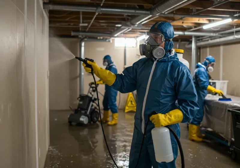 Basement Sanitization and Antimicrobial Treatment process in Honeyville, UT